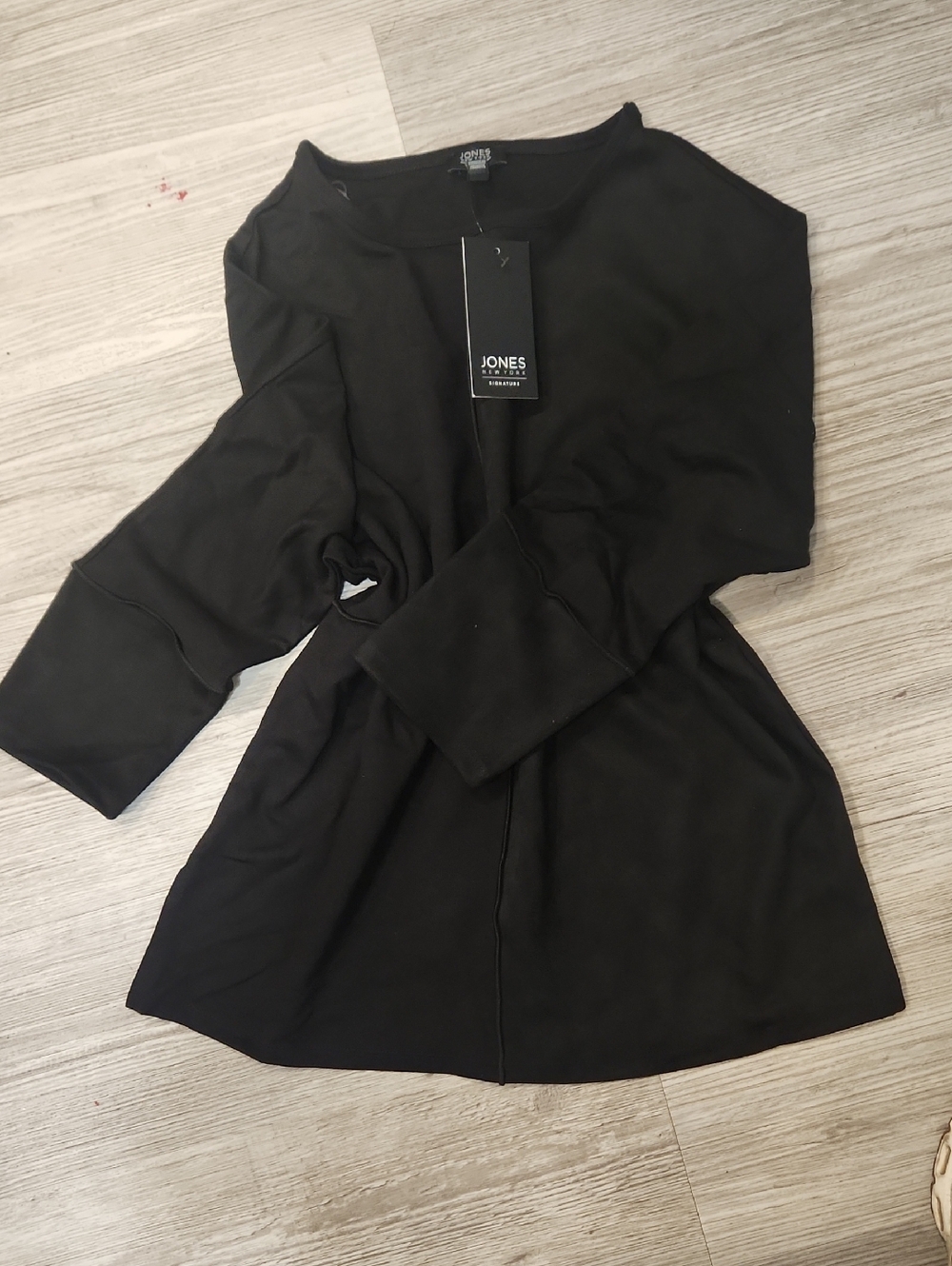 Jones New York Black Long Sleeve Tunic Dress M